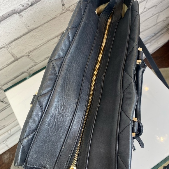 Kate Spade Black Leather Quilted Handbag Crossbody - Picture 10 of 14